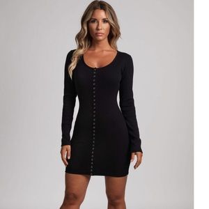 Meshki Vivien Popper Bodycon